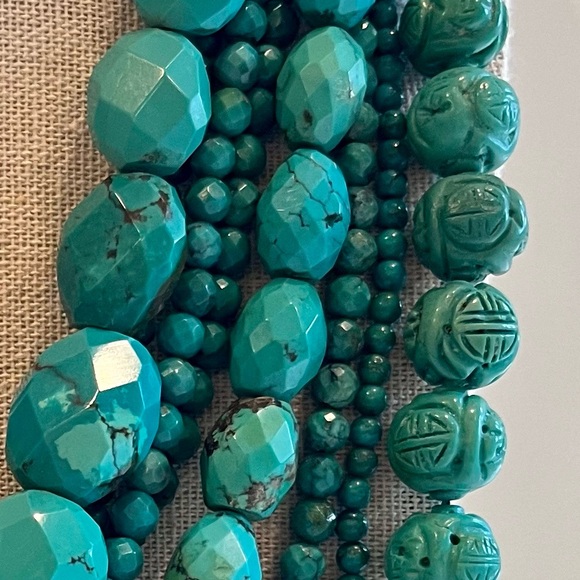Stephen Dweck One-of-a-Kind, Personalized, Signed, Turquoise & Sterling Necklace - Picture 3 of 16